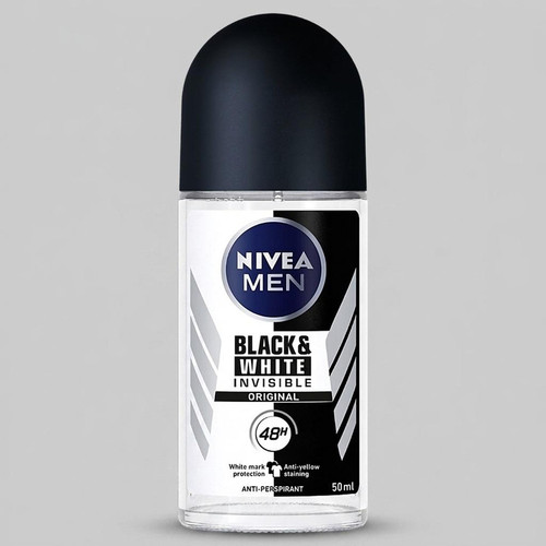 رول ضد تعریق مردانه نیوآ مدل invisible Black and white orginal حجم 50 میلی لیتر