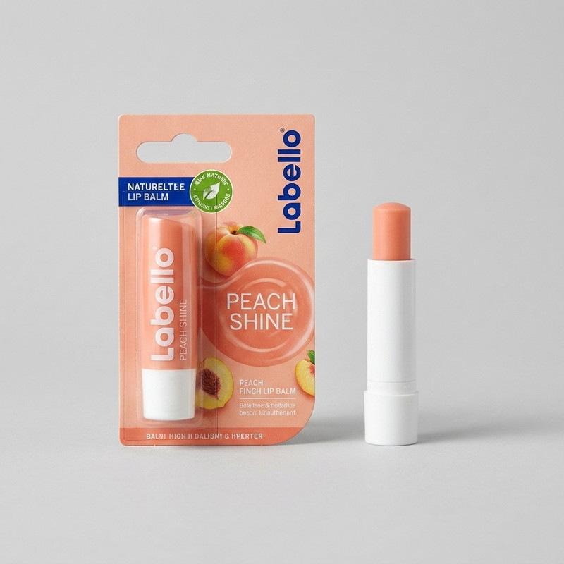 بالم لب لابلو مدل PEACH Shine با رایحه هلویی، مرطوبکننده و براقکننده لب، محافظت از خشکی و ترک لب، نرمکننده و ماندگاری طولانی