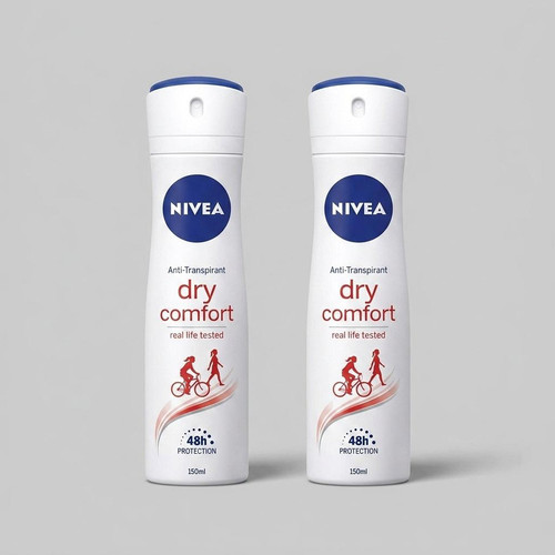 اسپری بدن زنانه نیوآ مدل dry comfort حجم 150 میلی لیتر مجموعه 2 عددی